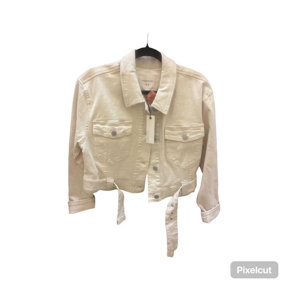 Jean bomber with belt